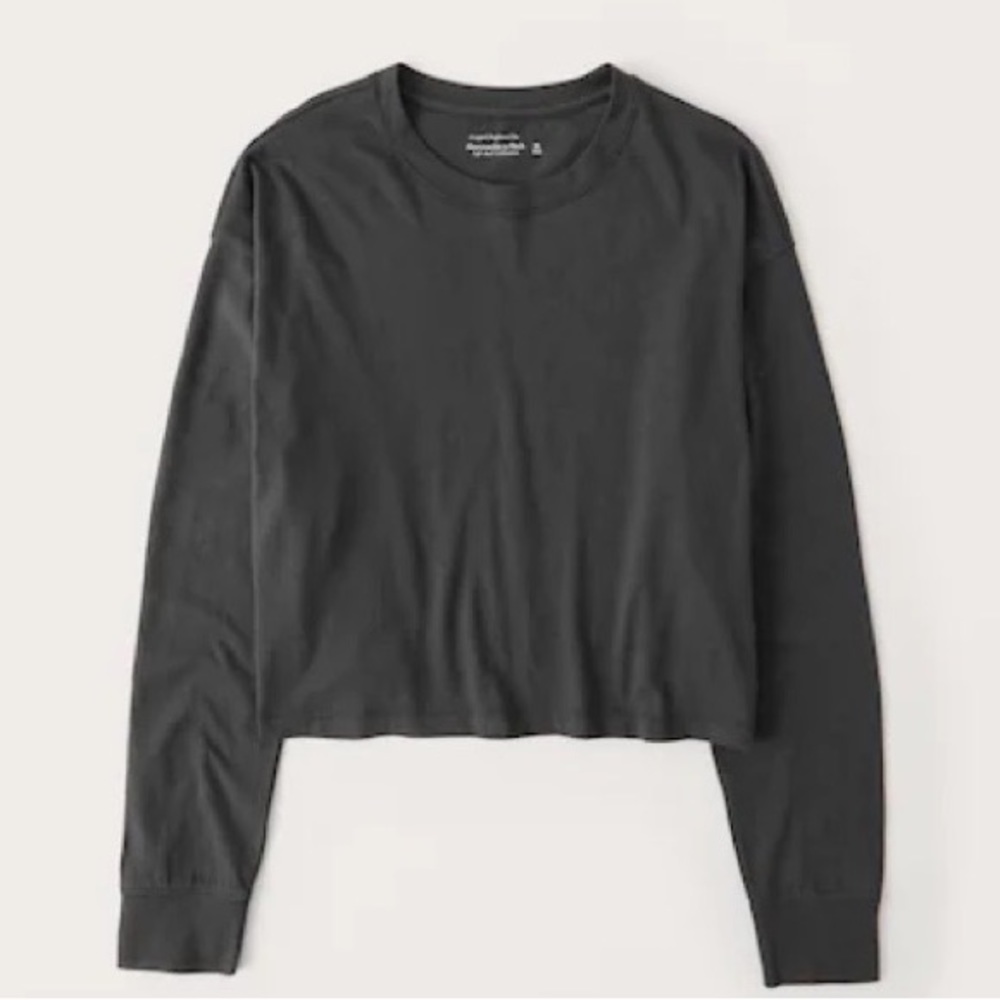 Abercrombie and Fitch Cropped Boyfriend Tee